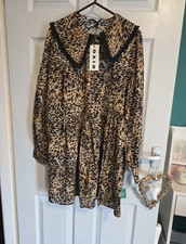 Brand New Rixo Leopard Print Dress Size 6