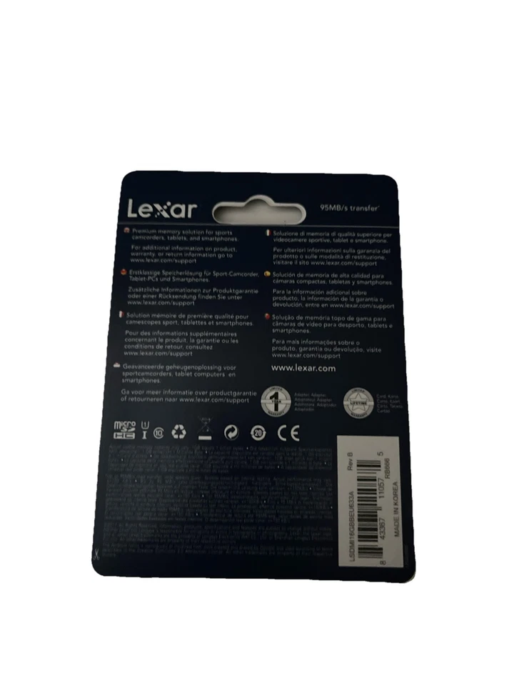 Lexar 16GB Mobile Micro SDHC -NIB- - Immagine 2 di 2