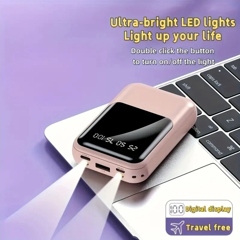 3 In 1 Built In Portable Fast Charger Power Bank for iPhone Samsung And Tablets - Image 3 of 3