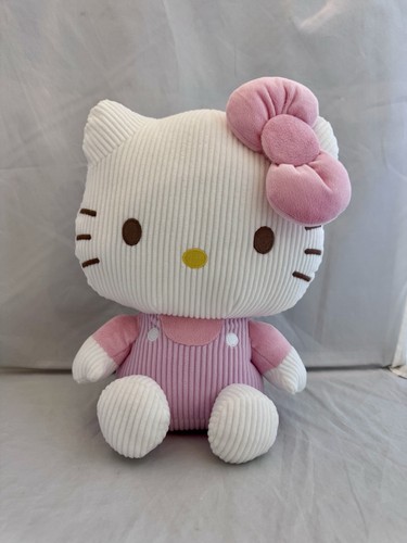 Brand New with Tag Sanrio Hello Kitty Corduroy Light Pink/Purple 11in Plush