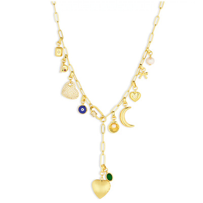 AQUA 12 Days of Jewels Charm Necklace Advent Calendar NIB $200
