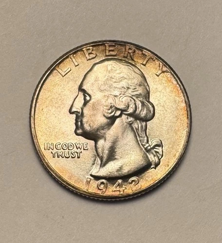 1942-D Washington Quarter Silver UNC