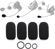 4-Pack Foam Mic Cover for SENA SRL Mic System for Shoei Neotec 2 Helmet