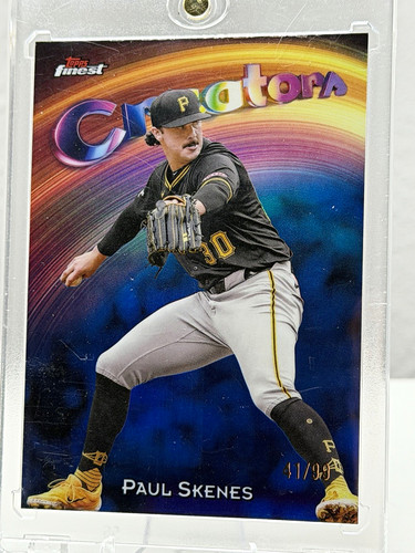 Topps 2025 Finest Creators Paul Skenes Pirates #C-14 Blue Refractor /99