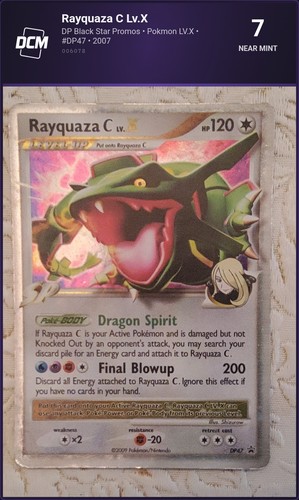 Rayquaza C Lv.X DP Black Star Promos #DP47 Ultra Rare 2007 Pokemon DCM 7