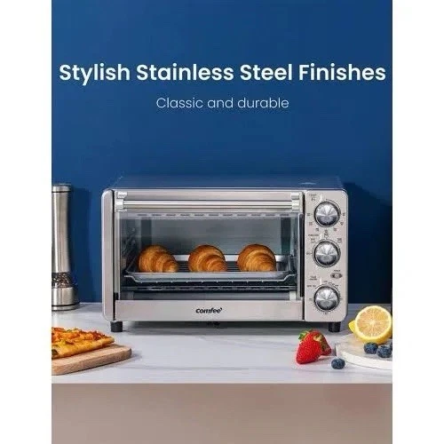 Comfee Toaster Oven, 4 Slice, 12L, Stainless Steel (CFO-BG12SS) NEW