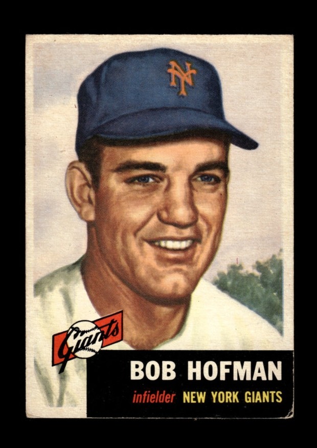 1953 Topps Set-Break #182 Bob Hofman VG-VGEX *GMCARDS*