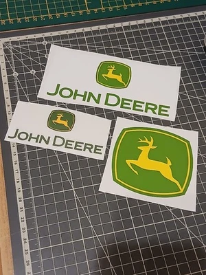 Autocollant JOHN DEERE tracteur engin agricole