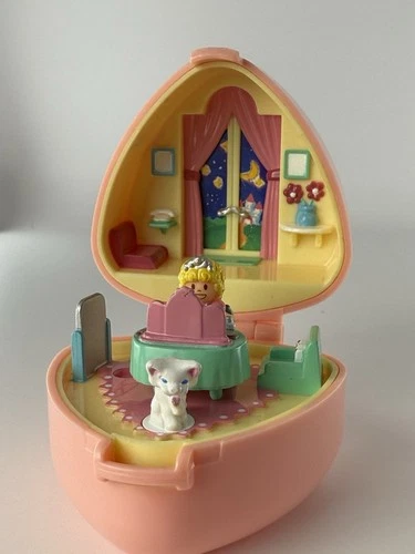 Vintage Angel Pocket Polly’s Night Out BANDAI Bluebird Polly Pocket 1991