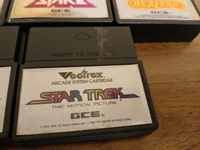 Vectrex Game Lot: Scramble, Spike, Berzerk, Clean Sweep & Star Trek READ