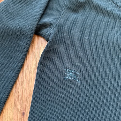 Burberry Poloshirt Grün Baumwolle Langarm - Bild 5 von 7