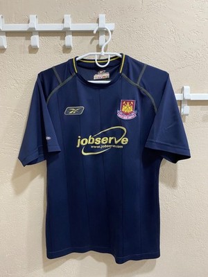 West Ham United 2003/04 Away Football Shirt Vintage Reebok Fußball Trikot Größe S
