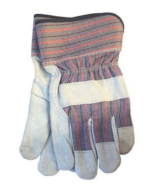 Weldcote Metals WCM30XL Work Gloves XL Split Cowhide Canvas Back Safety Cuff