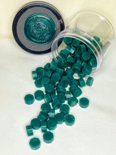 100 Count Algae Green Sealing Wax Beads
