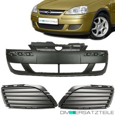 SET Opel Corsa C Stoßstange vorne +2x Gitter Facelift 03-06 auch für SRA & Combo