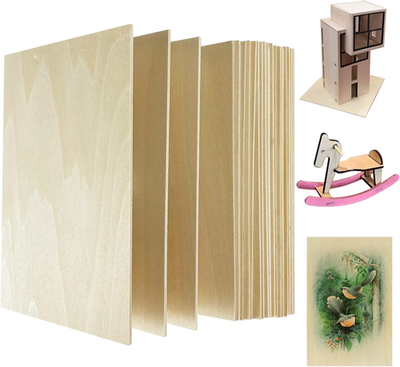 #ad #ad 20 Pack Basswood Sheets 150x100x2mm Thin Wood for Crafts Laser DIY Painting $16.65