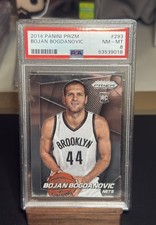 2014 Prizm, #293. Bojan Bogdanovic, RC, PSA 8. Rookie. Croatia
