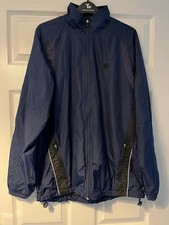 MENS STARTER DRYSTAR Rain Jacket  Blue Polyester size M - Front pit to pit 22''