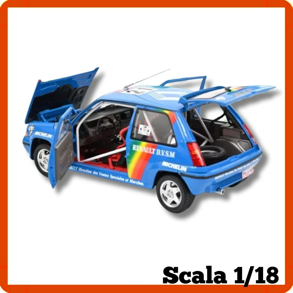 Modellino auto statico modellini scala 1/18 RENAULT 5 GT TURBO 1990 Norev 185217 - Immagine 3 di 4