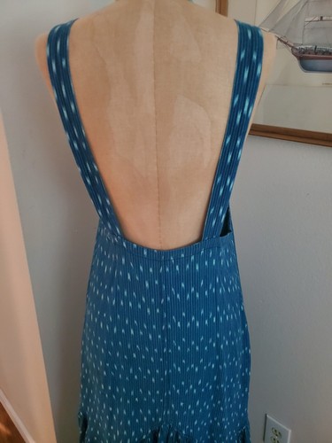 Free People Overall Maxikleid, blau und türkis, 100% Baumwolle, Größe S - Bild 5 von 8