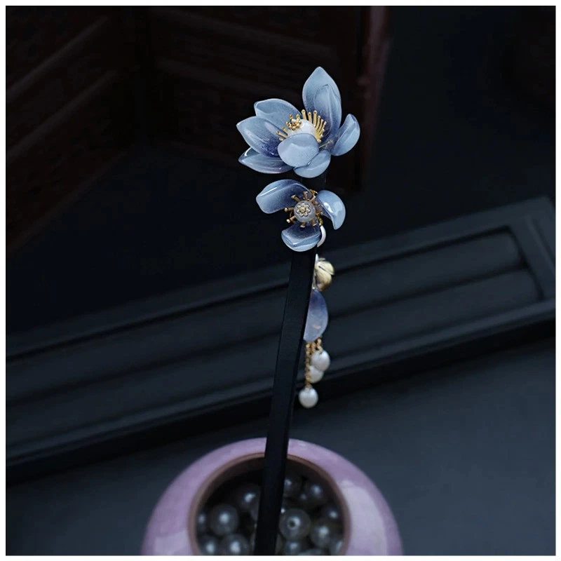 Винтажные жемчужные кисточки шпильки вилки женские китайские аксессуары для волос ханьфу  - Изображение 2 из 4