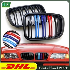 M-Farbe Grill Doppelsteg Kühlergrill Nieren für BMW 3er E46 Touring 98-01 vorLCI