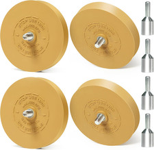 4 Pack Decal Remover Eraser Wheel Removes Pinstripes Vinyl Tapes and Sticker Rub