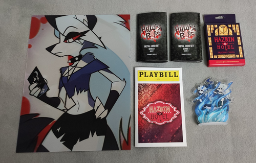 Helluva Boss/Hazbin Hotel Merch - Poster, Standee, Metal Cards, Trading Cards