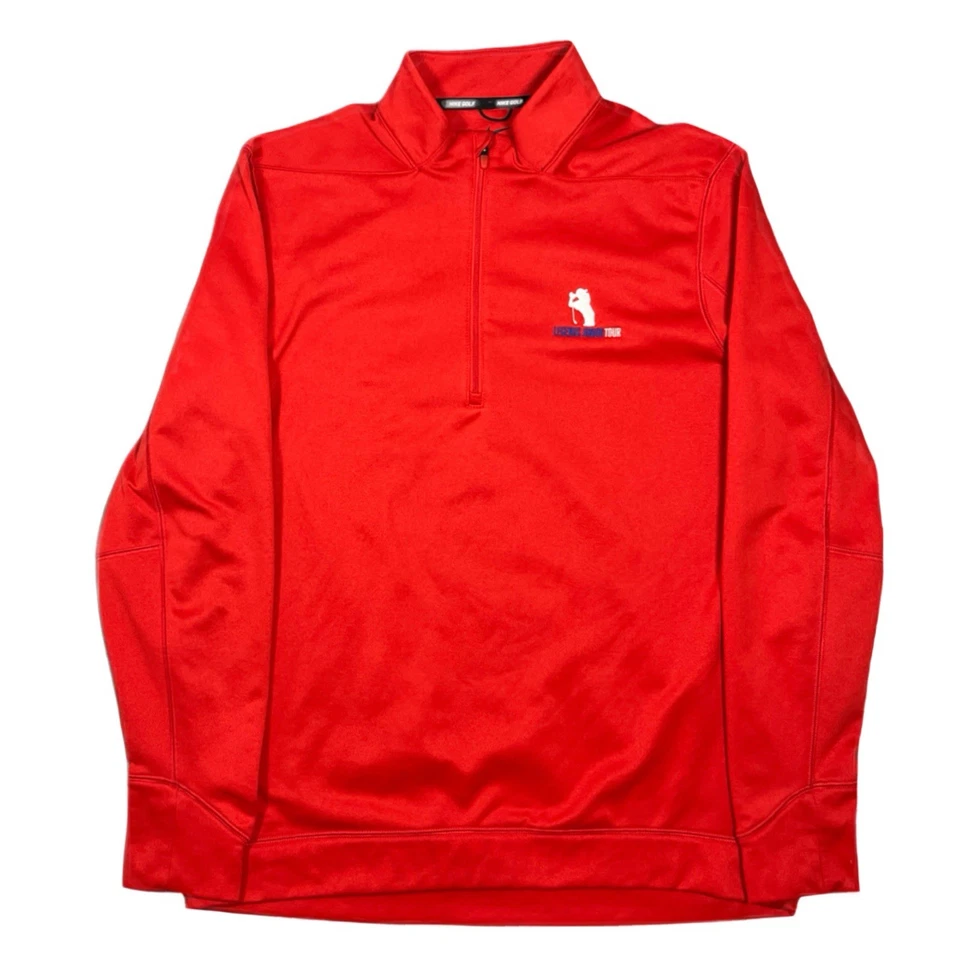 Nike Golf Legends Junior Tour Hombres 1/4 Cremallera Rendimiento Pullover Polar Mediano Foto 3 de 4
