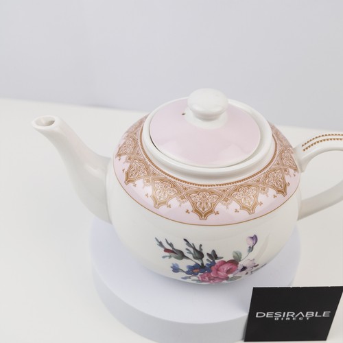 Vintage V&A Marks & Spencer Inspired Floral China Teapot Made in England - Picture 2 of 6