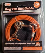 Orange Heavy Weight 20 Foot Dog Tie Out Chain up to 60 Pounds NEW Sealed