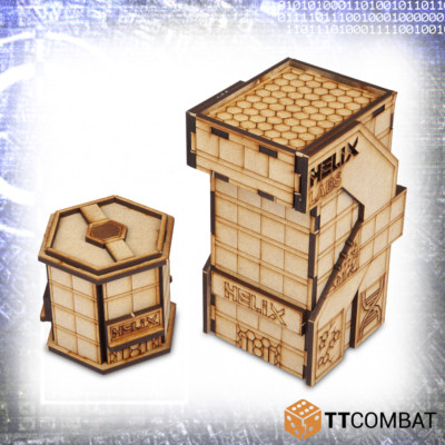 SFX048 TTCombat - Si-Fi X - Helix Labs (10mm) (Terrain, Battletech, Dropzone)