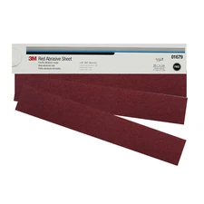 25ct 3M Stikit Red Abrasive 2.75" x 16.5" PSA Sandpaper Sheets 01679 - Grit P80D
