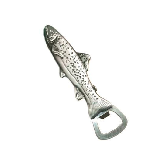 Accessoire de pêche thématique ouvre-bouteilleur unique en forme de truite ave - Photo 7/12