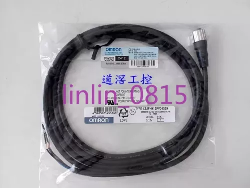 1Pcs New Omron cable XS2F-M12PVC4S2M