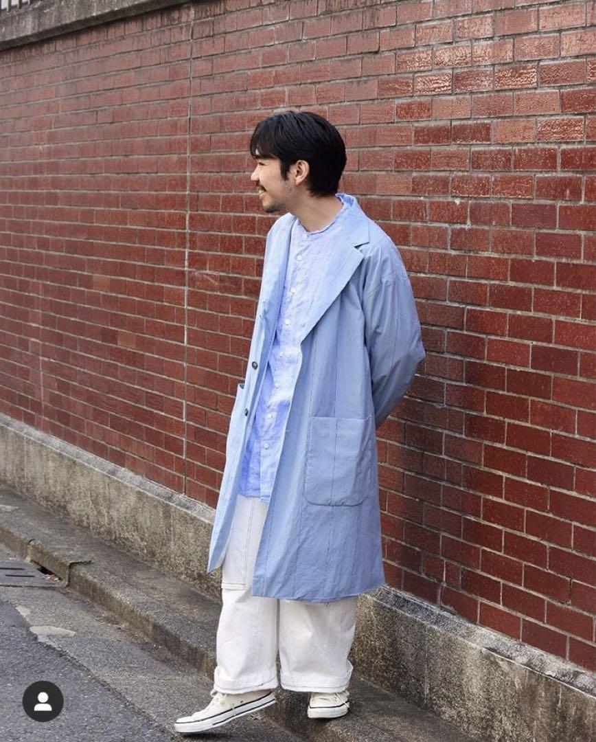 Bergfabel MOON COAT Blue Stripe Sサイズ Bergfabel MOON COAT Blue Stripe Sサイズ