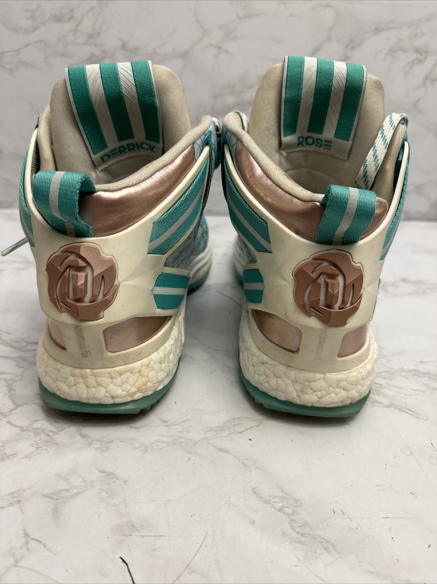 Adidas Derrick Rose 6 Christmas shoes- Green white- S85531 Men's