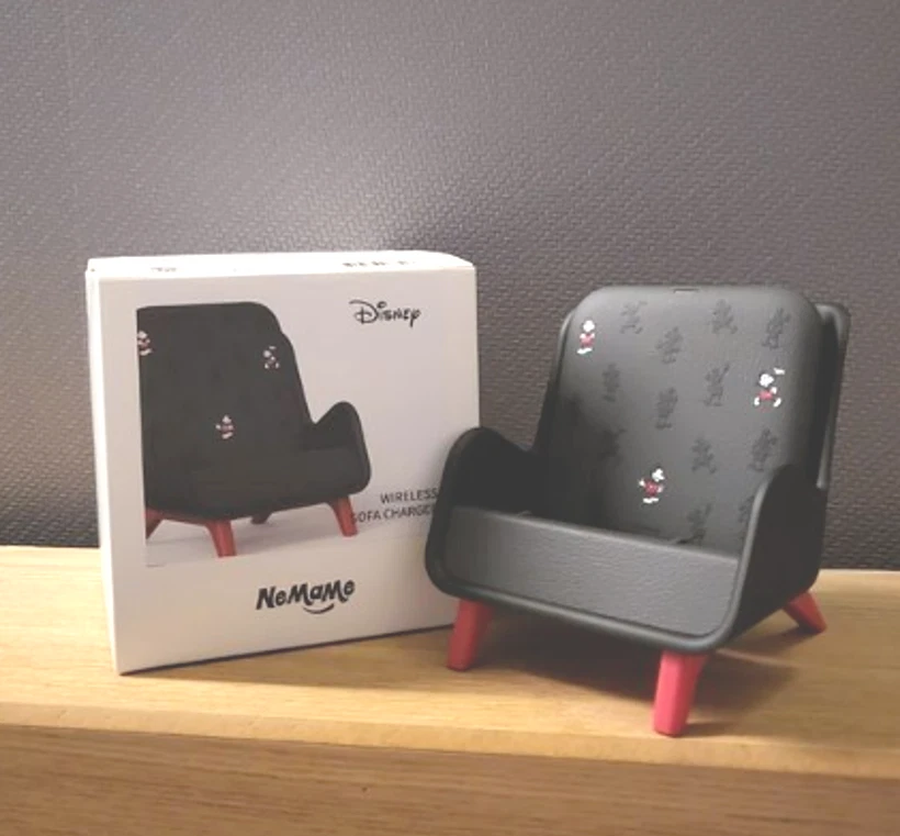 Carregador sem fio Disney Mickey SOFA para Galaxy Z Flip, iPhone *PAGO com serviço dos EUA - Imagem 3 de 4