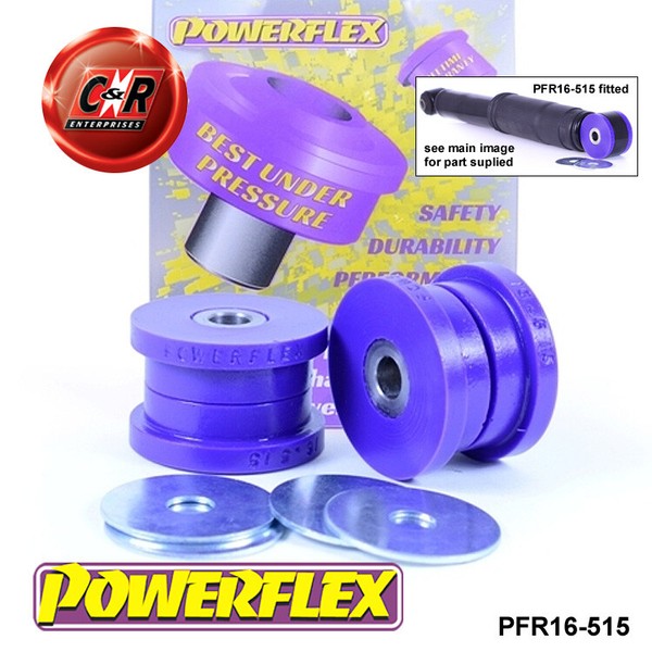 Powerflex Rr StoßDäMpfer Oberteil Buchsen FüR Fiat 500 1.2-1.4L Ex Abarth-image
