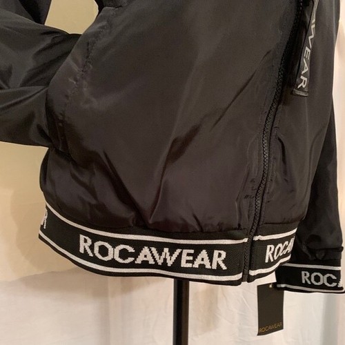 Rocawear Women’s Black Fleece Lined Hooded Jacket Size L - Picture 5 of 9