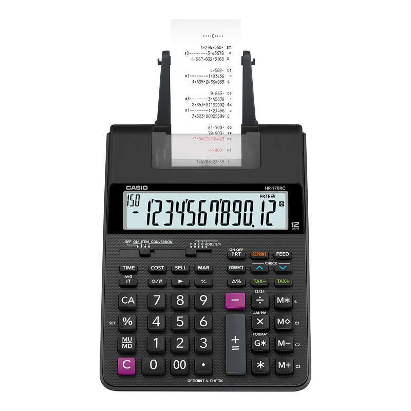 Casio HR-170RC Black Printing Calculator with Fast Results-image