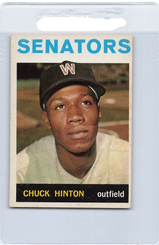 1965 Topps Embossed Baseball #060 Chuck Hinton STARX 5 EX