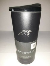Carolina Panthers NFL 20 oz Ultra Travel Tumbler w/ Black Finish Powder Coat