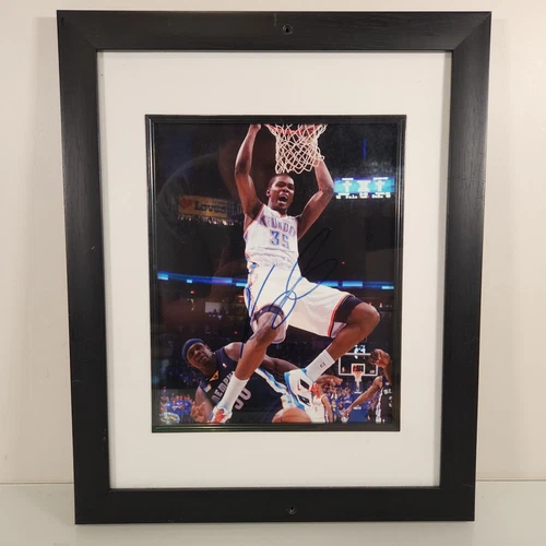 Kevin Durant Oklahoma City OKC Thunder Basketball Autographed 8x10 Framed Photo