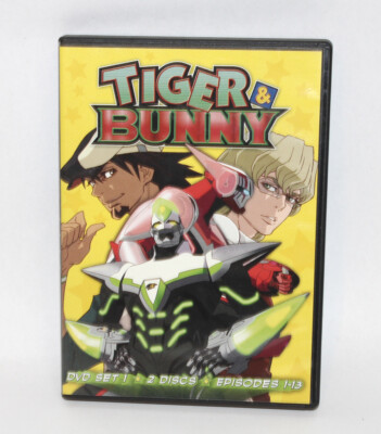 TIGER　＆　BUNNY　DVD-BOX DVD Tiger & Bunny Set 1 DVD Complete With 2 Mint Discs Insert