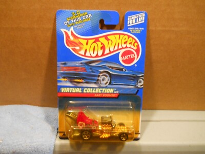 2000 Hot Wheels #173 Virtual Collection Cars Red Baby Boomer w. dark gold 5s. ch