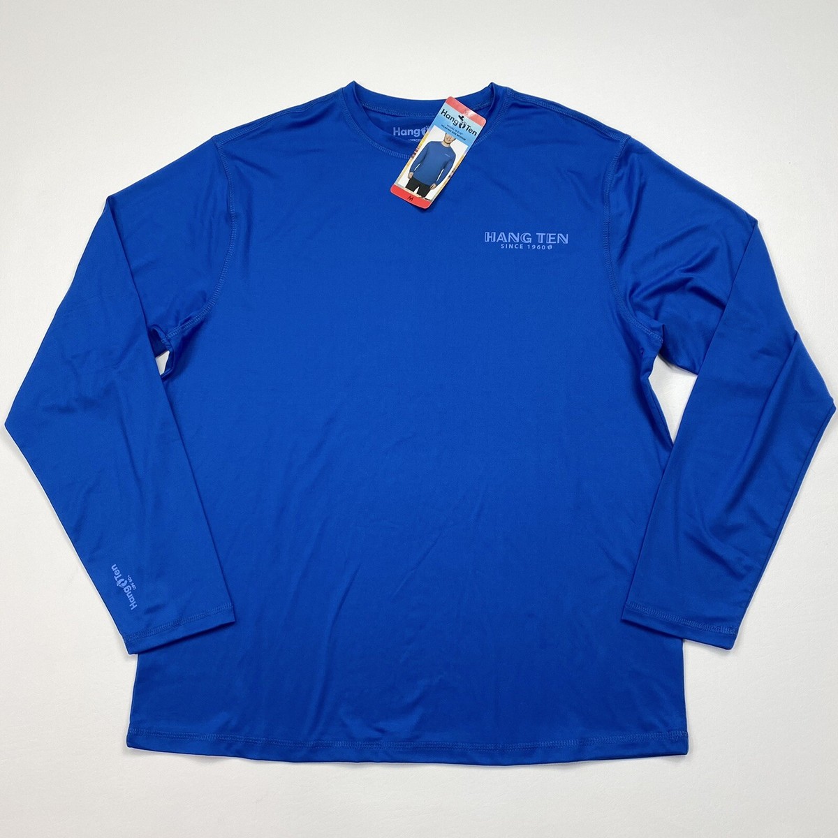 NEW! Men's Hang Ten UPF 50+ Long Sleeve T-Shirt Size Medium W/Tags