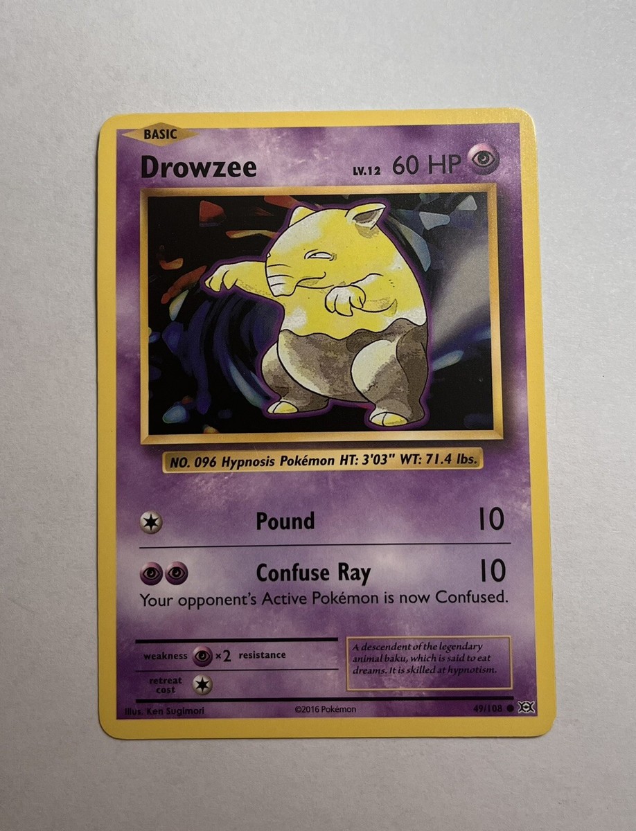 Drowzee - 49/108 - Common - Pokemon TCG XY - Evolutions - LP-NM | eBay
