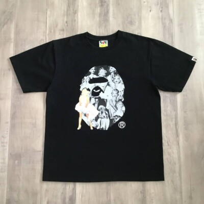 BAPE × Marilyn Monroe BIG HEAD T-shirt Black A Bathing Ape Size L 