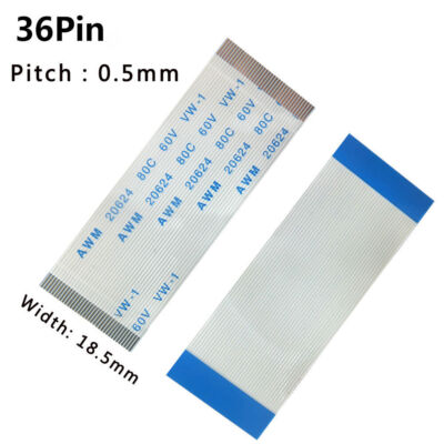 36-Pin 36P FFC/FPC Flexible Flat Cable Wire 20624 80C Width 18.5mm Pitch 0.5mm